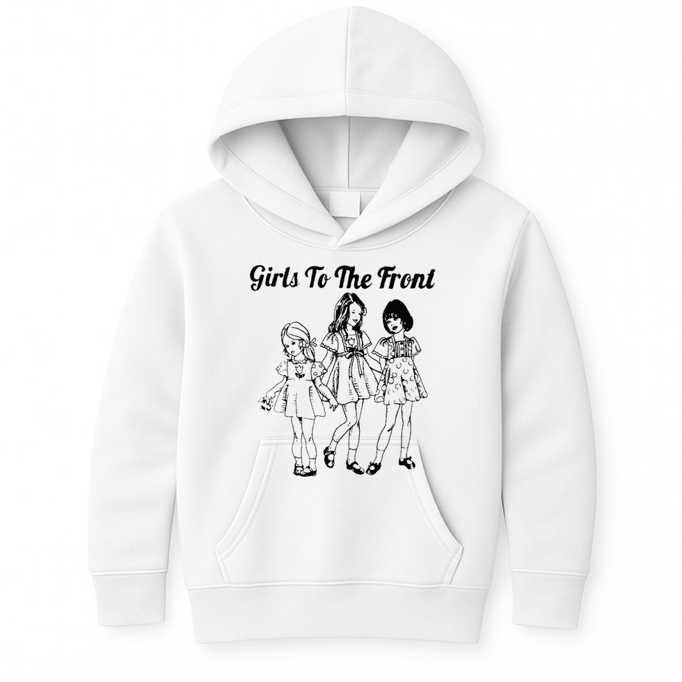 To The Front Riot Grrrl Kids Hoodie