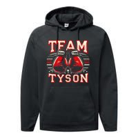 Team Tyson Family Personalized Name Vintage Tyson Performance Fleece Hoodie