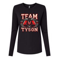 Team Tyson Family Personalized Name Vintage Tyson Womens Cotton Relaxed Long Sleeve T-Shirt