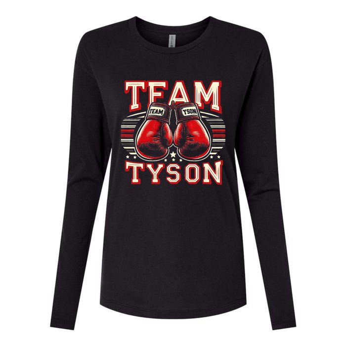 Team Tyson Family Personalized Name Vintage Tyson Womens Cotton Relaxed Long Sleeve T-Shirt