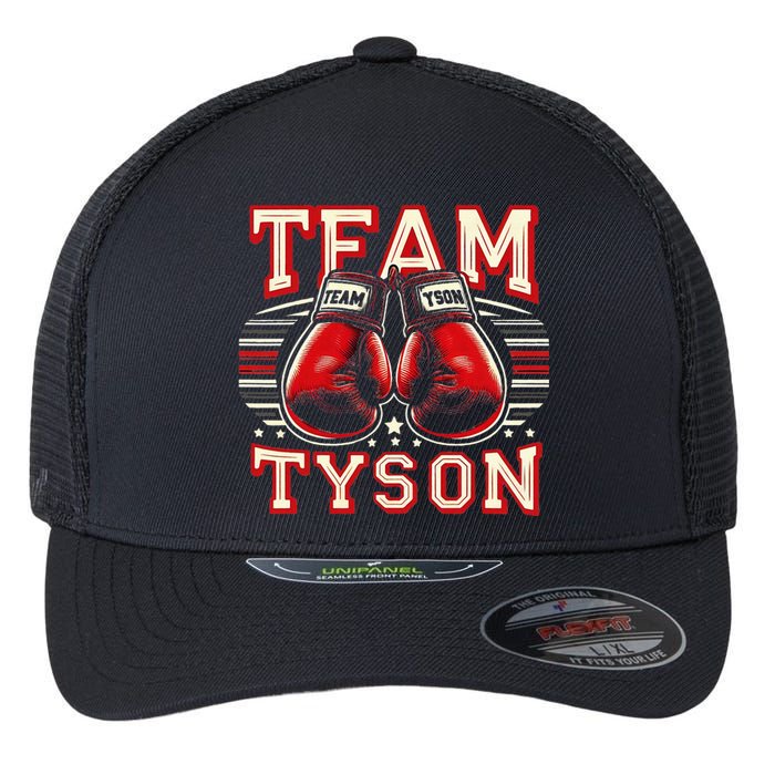 Team Tyson Family Personalized Name Vintage Tyson Flexfit Unipanel Trucker Cap