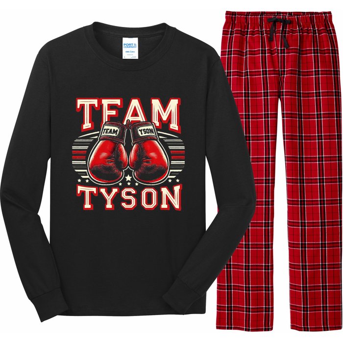 Team Tyson Family Personalized Name Vintage Tyson Long Sleeve Pajama Set