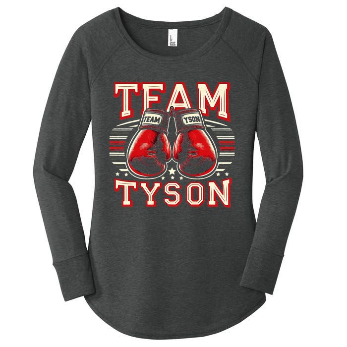 Team Tyson Family Personalized Name Vintage Tyson Women's Perfect Tri Tunic Long Sleeve Shirt