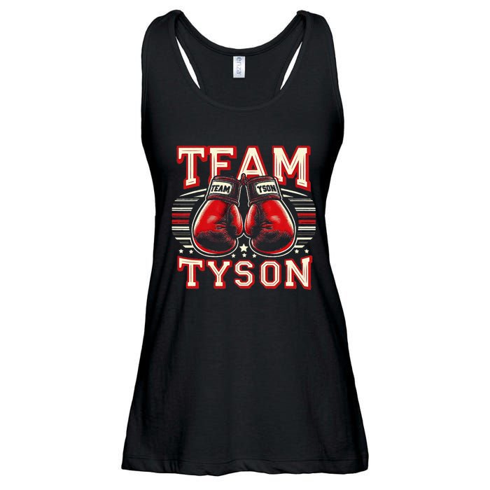 Team Tyson Family Personalized Name Vintage Tyson Ladies Essential Flowy Tank