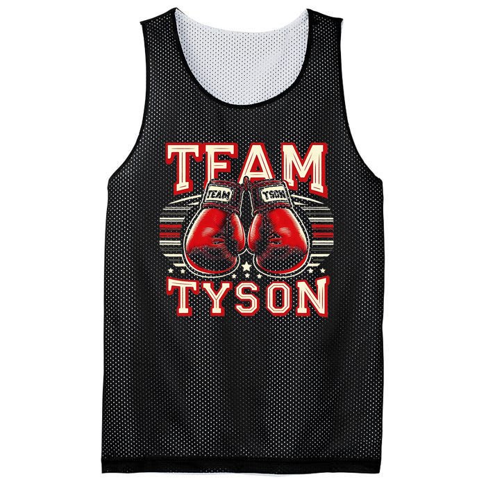 Team Tyson Family Personalized Name Vintage Tyson Mesh Reversible Basketball Jersey Tank