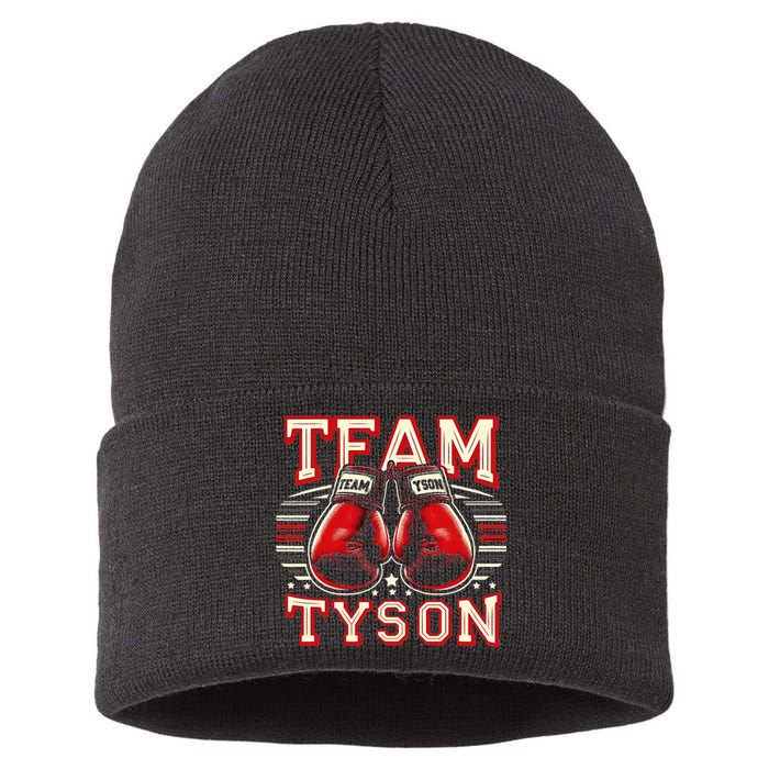 Team Tyson Family Personalized Name Vintage Tyson Sustainable Knit Beanie