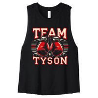 Team Tyson Family Personalized Name Vintage Tyson Women's Racerback Cropped Tank