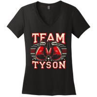 Team Tyson Family Personalized Name Vintage Tyson Women's V-Neck T-Shirt