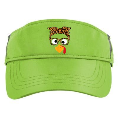 Thanksgiving Turkey Face Adult Drive Performance Visor