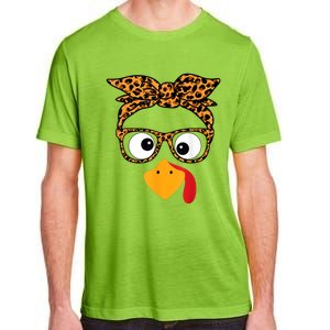 Thanksgiving Turkey Face Adult ChromaSoft Performance T-Shirt