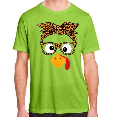 Thanksgiving Turkey Face Adult ChromaSoft Performance T-Shirt