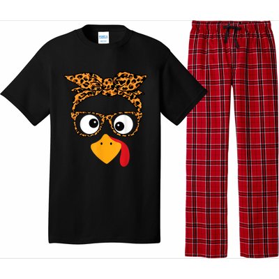 Thanksgiving Turkey Face Pajama Set