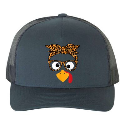 Thanksgiving Turkey Face Yupoong Adult 5-Panel Trucker Hat