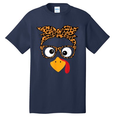 Thanksgiving Turkey Face Tall T-Shirt