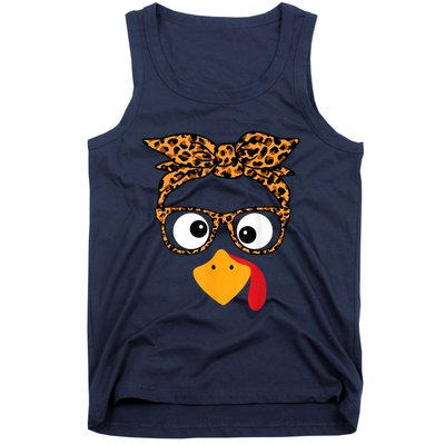 Thanksgiving Turkey Face Tank Top