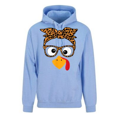 Thanksgiving Turkey Face Unisex Surf Hoodie