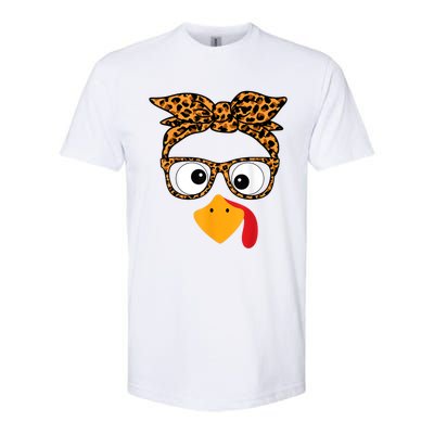 Thanksgiving Turkey Face Softstyle® CVC T-Shirt