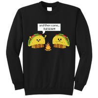 Taco Tuesday Funny Text Humour Happy Camping Jokes Sweatshirt