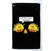 Taco Tuesday Funny Text Humour Happy Camping Jokes Golf Towel
