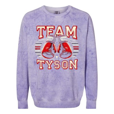 Team Tyson Family Personalized Name Colorblast Crewneck Sweatshirt