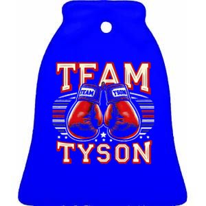 Team Tyson Family Personalized Name Ceramic Bell Ornament