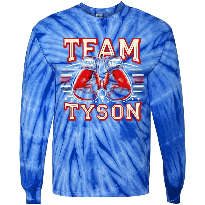 Team Tyson Family Personalized Name Tie-Dye Long Sleeve Shirt