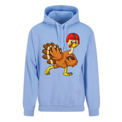 Thanksgiving Turkey Football Player Trophy Award Pose Unisex Surf Hoodie