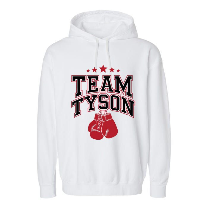 Team Tyson Family Personalized Name Garment-Dyed Fleece Hoodie