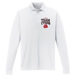 Team Tyson Family Personalized Name Performance Long Sleeve Polo