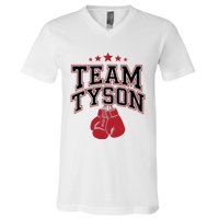 Team Tyson Family Personalized Name V-Neck T-Shirt