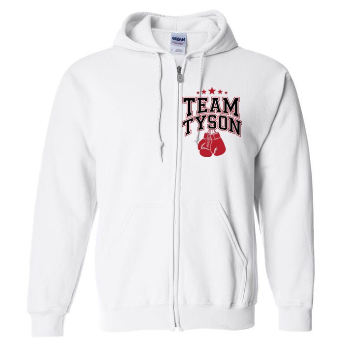 Team Tyson Family Personalized Name Full Zip Hoodie