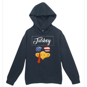 Thanksgiving Turkey Face American Glasses Happy Turkey Day Great Gift Urban Pullover Hoodie