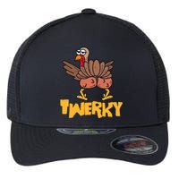 Twerky Thanksgiving | Funny Twerking Turkey Dance Gift Flexfit Unipanel Trucker Cap