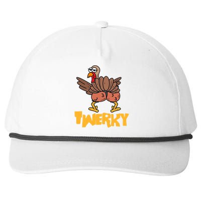 Twerky Thanksgiving | Funny Twerking Turkey Dance Gift Snapback Five-Panel Rope Hat