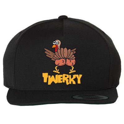 Twerky Thanksgiving | Funny Twerking Turkey Dance Gift Wool Snapback Cap