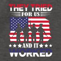 They Tried For Us And It Worked Gift Memorial Day Vector Backpack