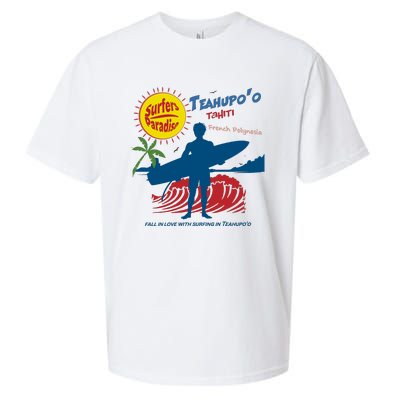 Teahupo Tahiti French Polynesia Surfer Sueded Cloud Jersey T-Shirt