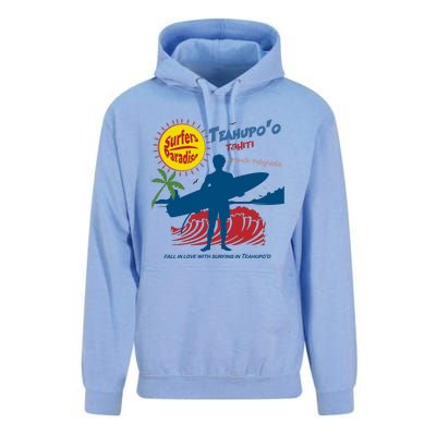 Teahupo Tahiti French Polynesia Surfer Unisex Surf Hoodie