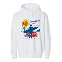 Teahupo Tahiti French Polynesia Surfer Garment-Dyed Fleece Hoodie