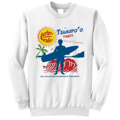 Teahupo Tahiti French Polynesia Surfer Sweatshirt