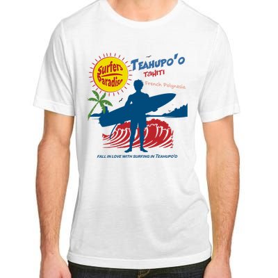 Teahupo Tahiti French Polynesia Surfer Adult ChromaSoft Performance T-Shirt