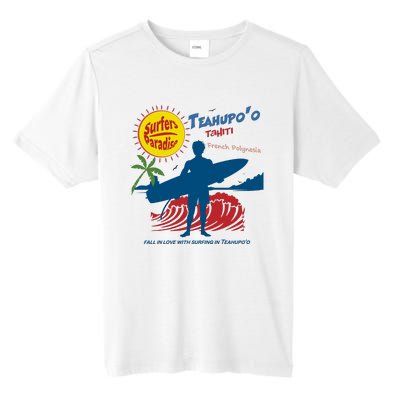 Teahupo Tahiti French Polynesia Surfer Tall Fusion ChromaSoft Performance T-Shirt