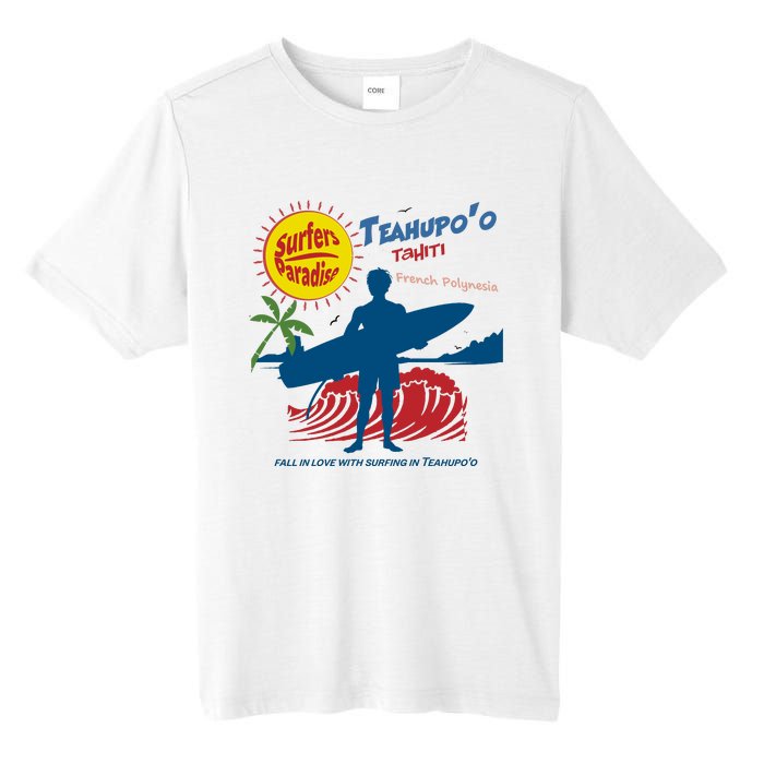 Teahupo Tahiti French Polynesia Surfer Tall Fusion ChromaSoft Performance T-Shirt