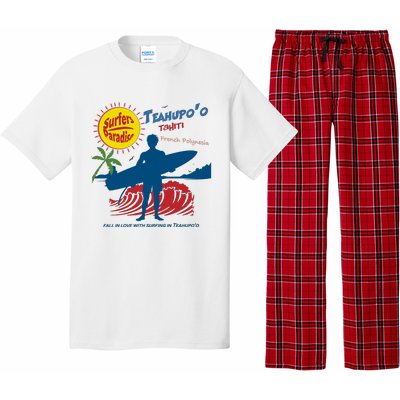 Teahupo Tahiti French Polynesia Surfer Pajama Set