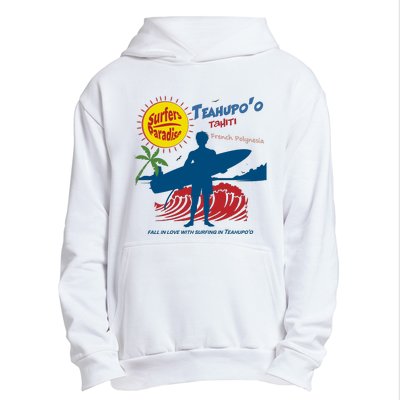 Teahupo Tahiti French Polynesia Surfer Urban Pullover Hoodie