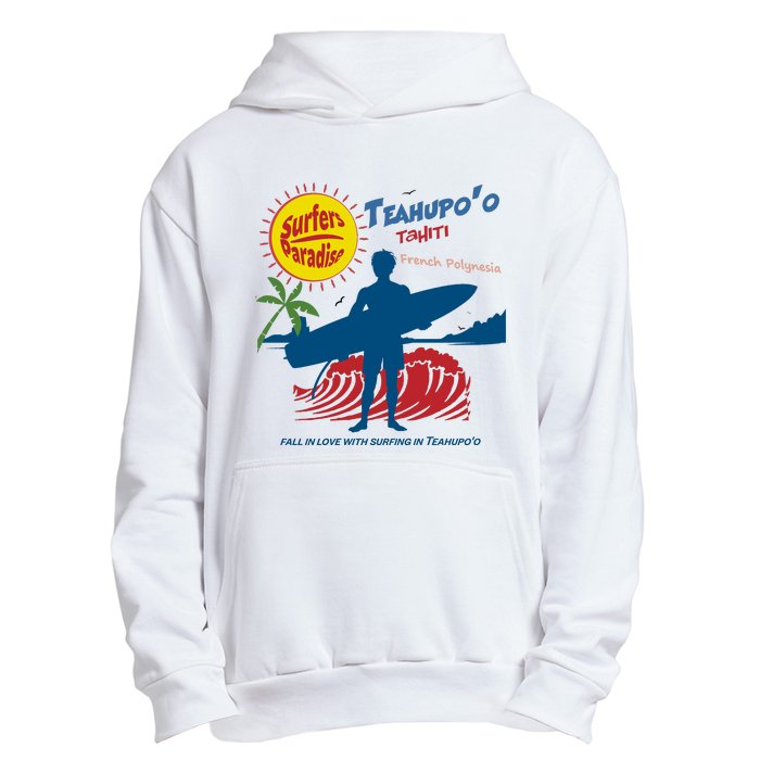 Teahupo Tahiti French Polynesia Surfer Urban Pullover Hoodie