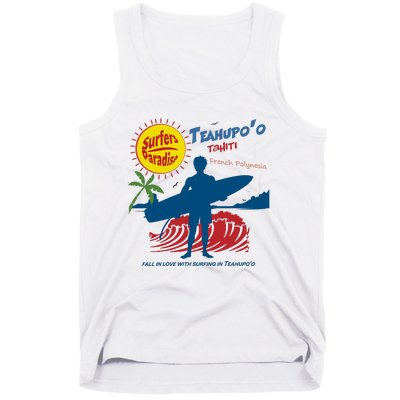 Teahupo Tahiti French Polynesia Surfer Tank Top