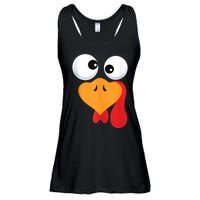 Thanksgiving Turkey Face Matching Family Costume Ladies Essential Flowy Tank