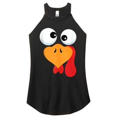 Thanksgiving Turkey Face Matching Family Costume Women's Perfect Tri Rocker Tank