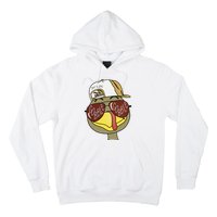 Thanksgiving Turkey Face With Gobble Sunglasses & Cap Hoodie